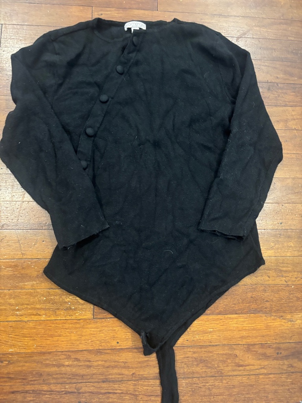 eva mendes for New York & Company Black V-Neck Sweater
